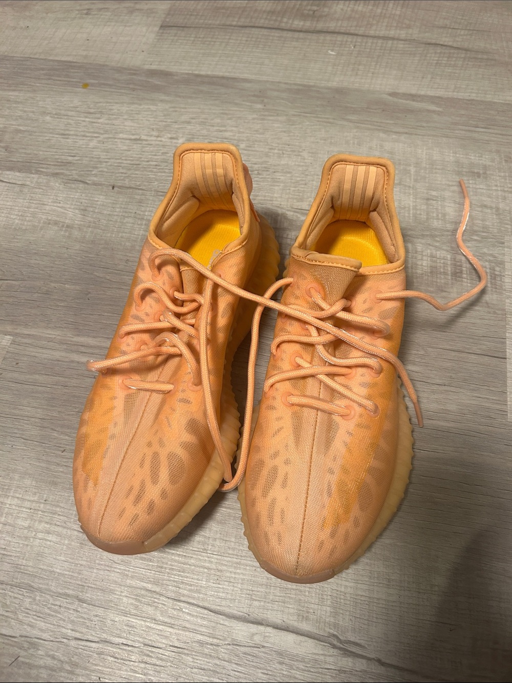 Men's Athletic Sneakers in Peach Orange